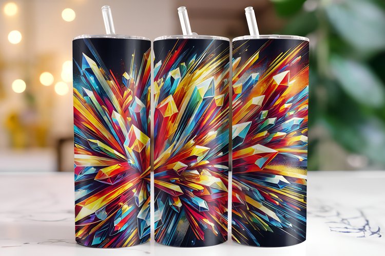 Abstract Pattern Tumbler Wrap | Sublimation | Tumblers example image 1