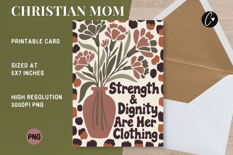 Christian Mothers Day Card | Bible Verse Printable