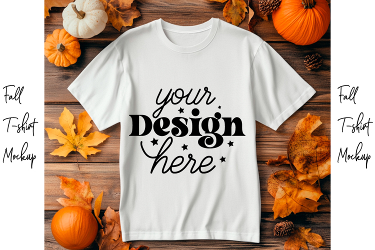 Fall t-shirt mockup, Fall mockup