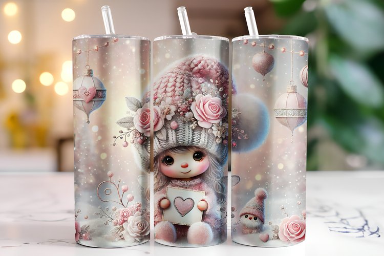 Christmas Doll Tumbler Wrap | Sublimation