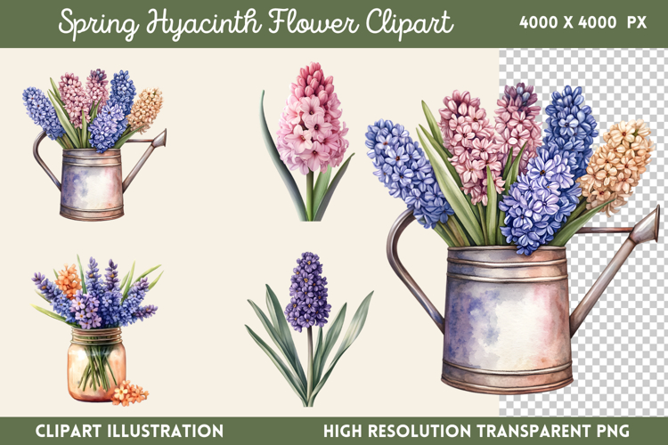 Blue Flower Clipart Image 2