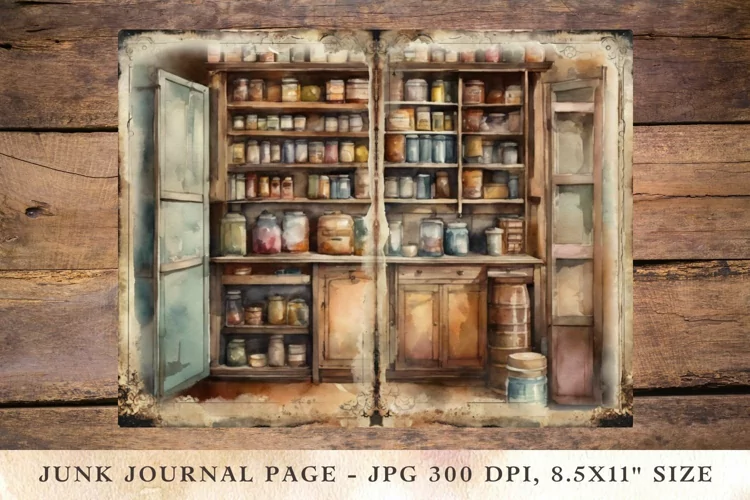 Printable Junk Journal Pages pantry 1