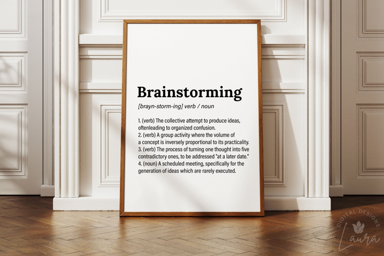 Brainstorming Definition Print