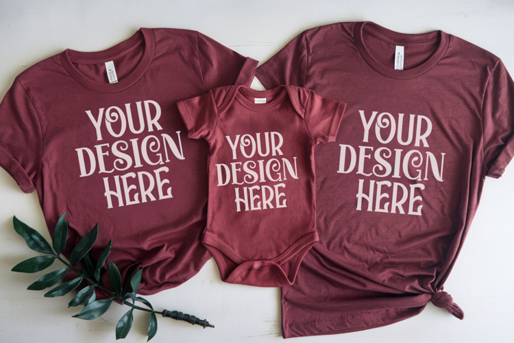 Christmas Family Matching Group T-Shirt Mockup
