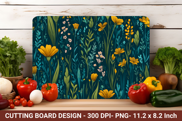 Botanical Cutting Board | Cutting Board Png