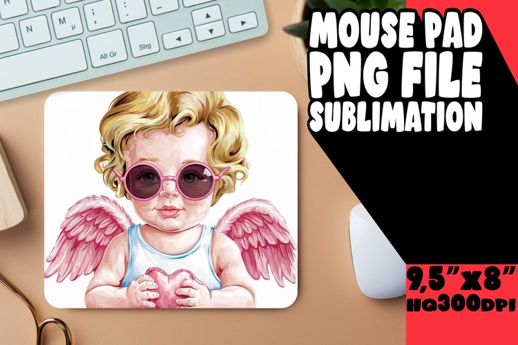 Cheerful DESK MAT Inspirational Magic, Cupid