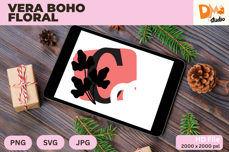 Boho Floral Svg Image 10