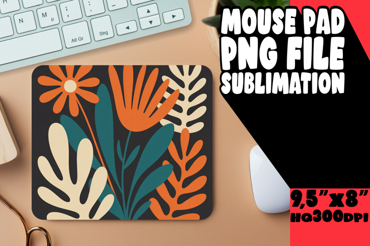 joyful MOUSE MAT Sublimation Style, Flowers