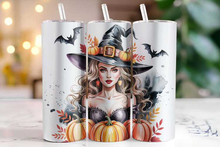 Halloween Witch Tumbler Wrap | Sublimation | Tumblers