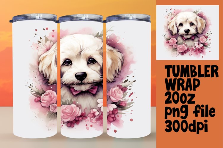 Elegant Watercolor Blossoms Sublimation Art example image 1