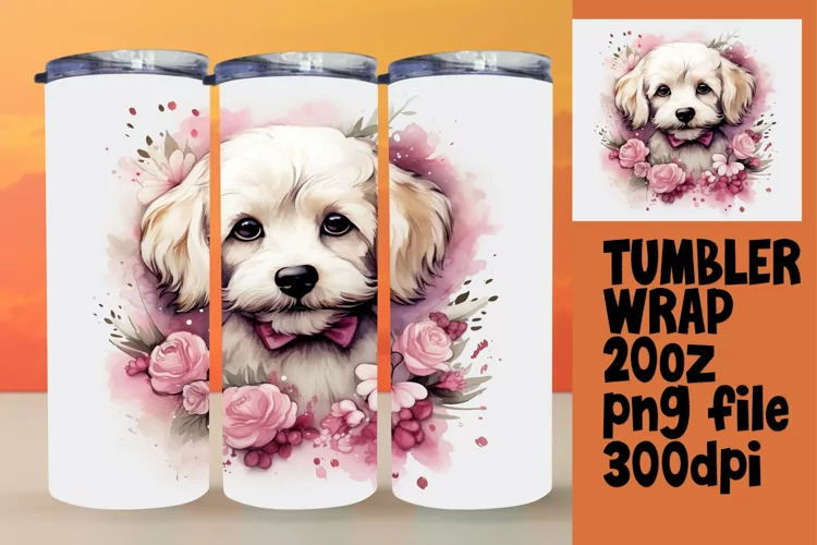 Elegant Watercolor Blossoms Sublimation Art