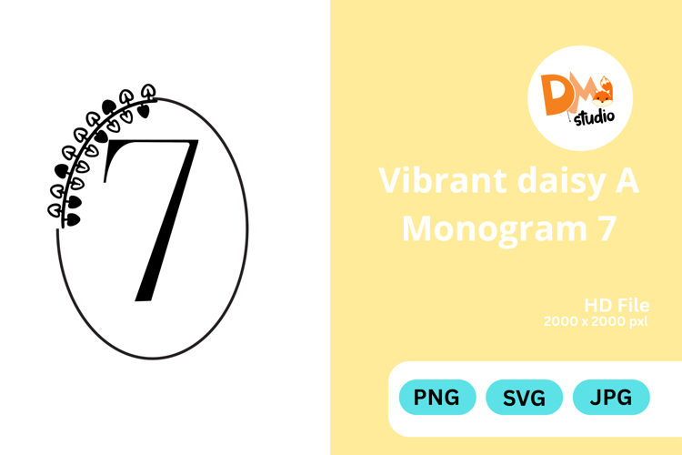 Daisy Monogram Svg Image 6