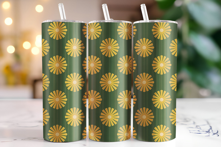 Floral Pattern Tumbler Wrap | Sublimation | Tumblers