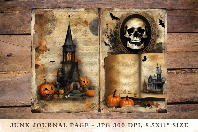 Printable Junk Journal Pages halloween 16
