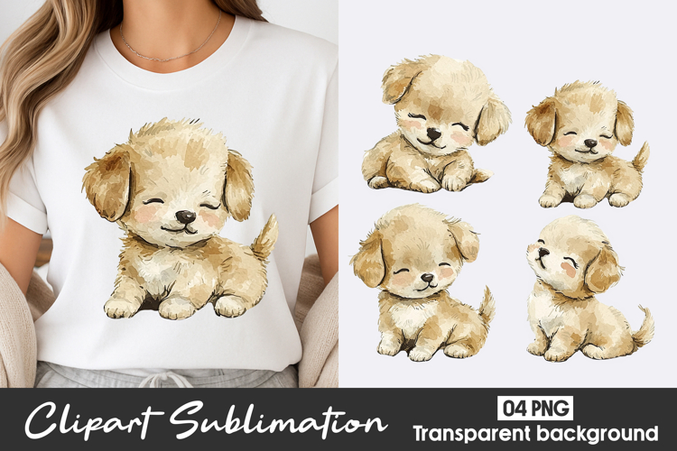 Cute Puppy Clipart Image 7