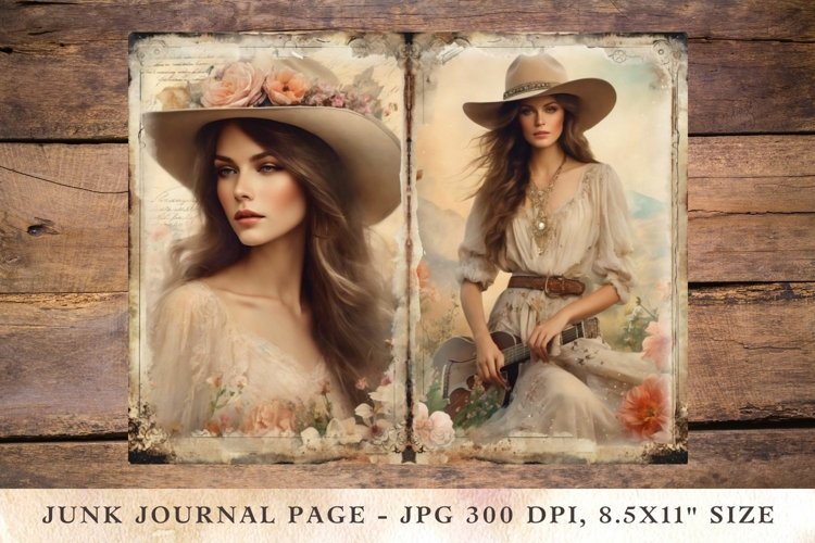 Vintage Cowgirl Clipart Image 13