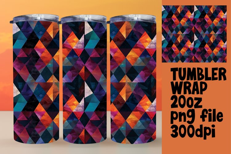 Vibrant Tumbler Art - Sublimation