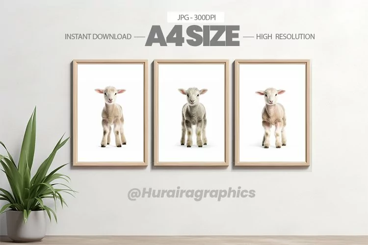 Safari Animal Wall Art - 03 Variations