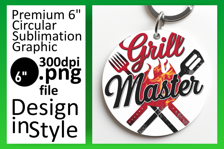 Bright Round Design Sublimation Template , Fathers Day