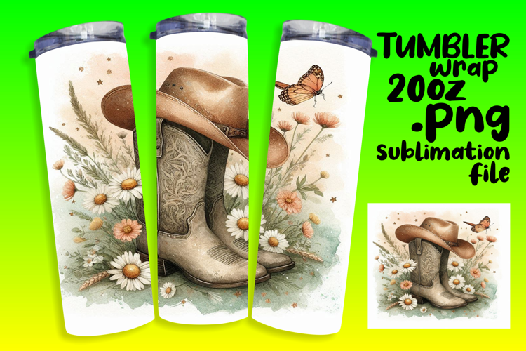 Sublimation Excellence for 20oz Tumbler , Western