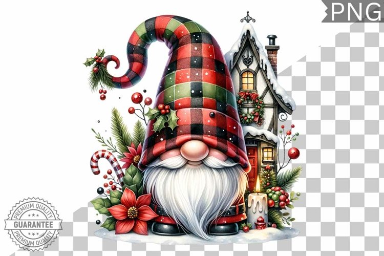 Christmas Gnome Sublimation - Clipart PNG Design