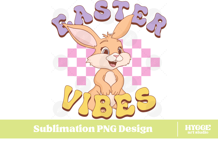 Easter Bunny Sublimation PNG Chick Farm Hip Hop Spring Joy