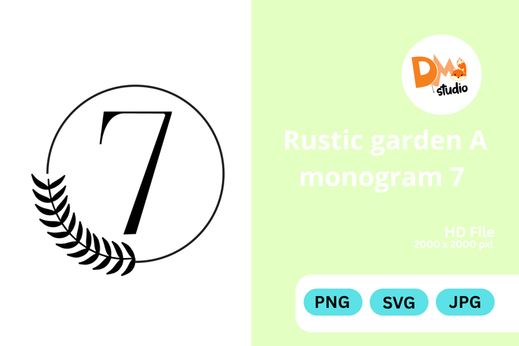 Rustic Garden Monogram