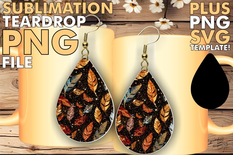 Elegant Red Glitter Earring Design example image 1