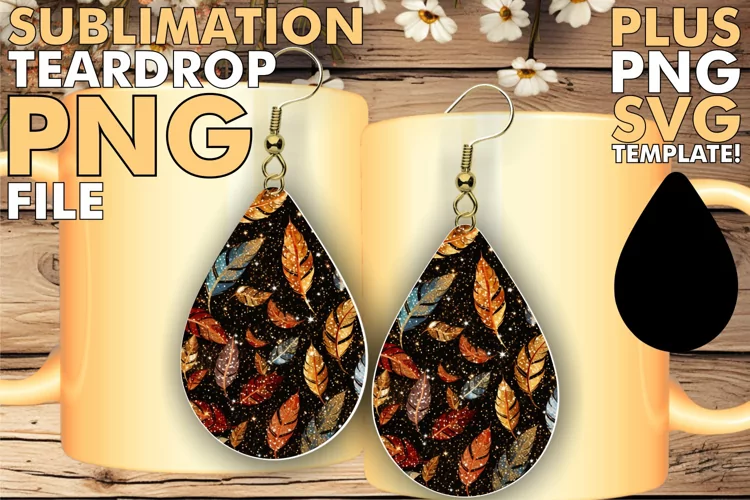 Elegant Red Glitter Earring Design