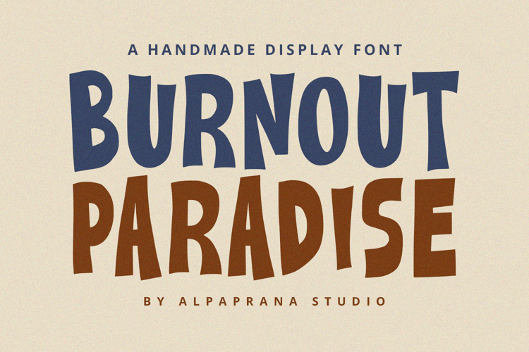 Burnout Paradise - Display Font