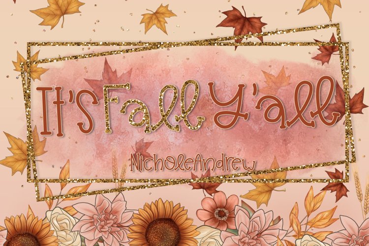 It's Fall Y'all - A Handwritten Font example image 1
