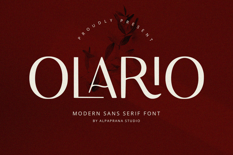 Olario - Sans Serif Font