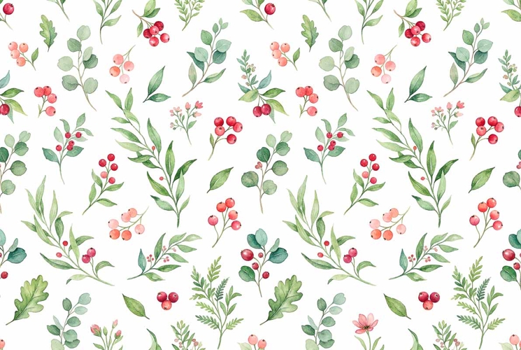 Watercolor Seamless Floral Pattern Mothers Day
