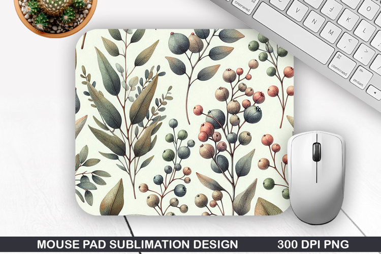 Flowers Mouse Pad Sublimation, Spring Mouse Pad PNG Design