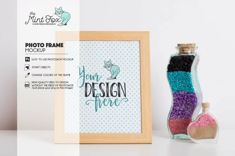 Photo Frame Mockup | Wood Frame Mock Up