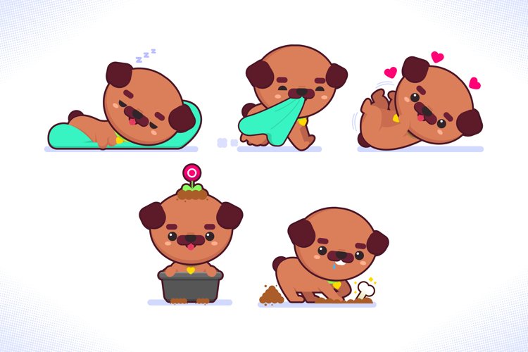 Cute Dog Illustration Image 20