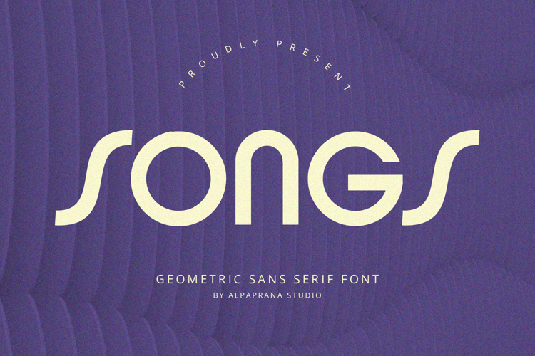 Songs - Sans Serif Font