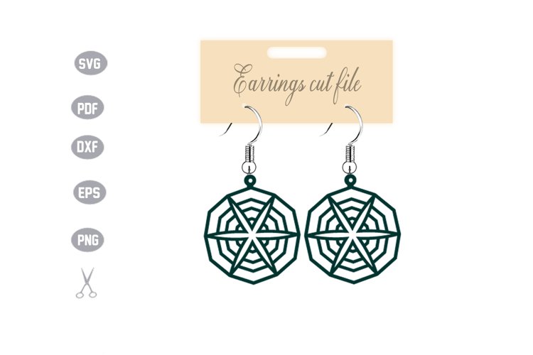 Earrings Template SVG example image 1