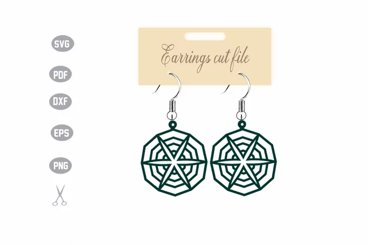 Earrings Template SVG