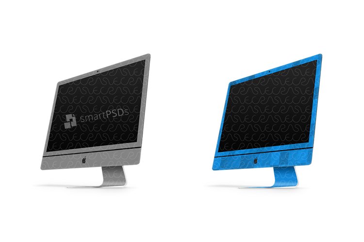 Apple iMac 21.5-inch Vinyl Skin Design Mockup 2015 example image 1