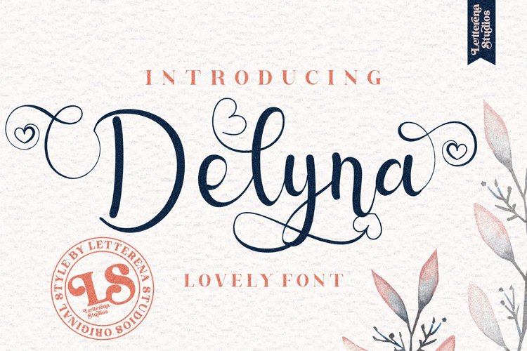 Delyna - Beautiful Lovely Script Font example image 1