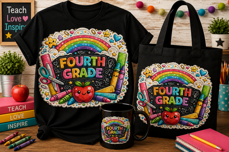 Ready for Another Chapter PNG | Teacher Book Lover Design