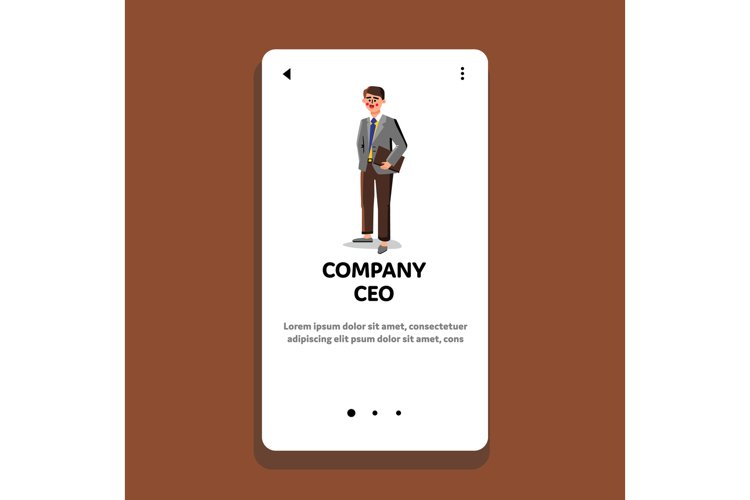 Company Ceo Boss Businessman Career Worker Vector example image 1