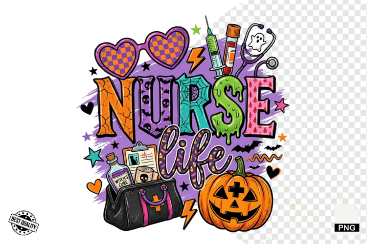 Halloween Nurse PNG Sublimation