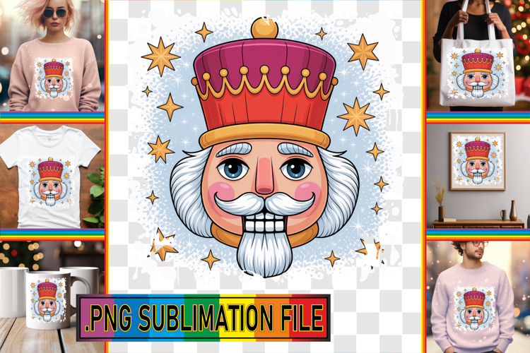 Unique TOTE BAG Art PNG, Cute Christmas example image 1