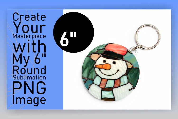 Snowman 3D Winter Holiday Keychan PNG