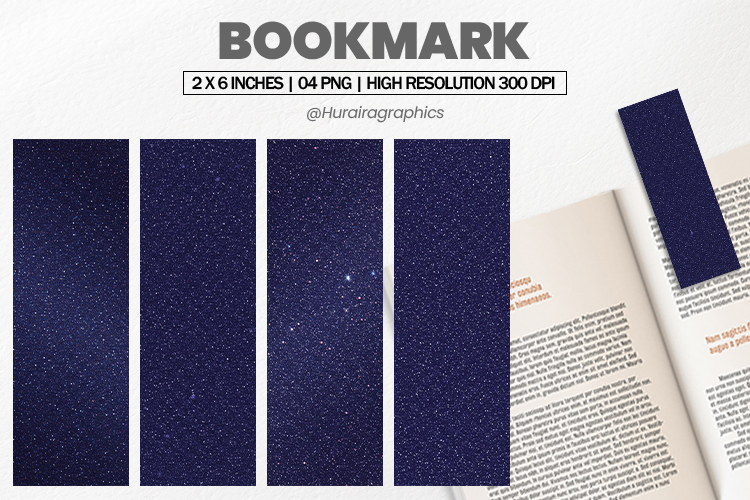 Starry Night Sky Bookmark PNG, Bookmark Sublimation
