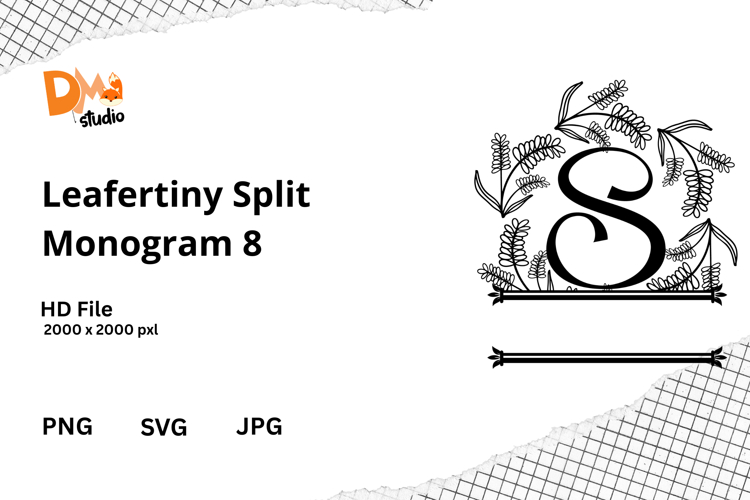 Floral Monogram Letter Svg Image 10