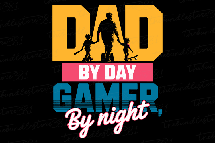 Dad By Day Gamer By Night Svg Image 4