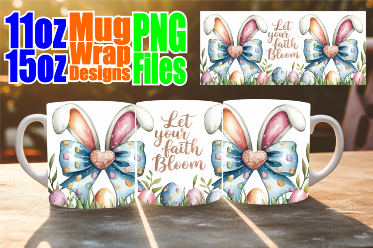 Inspiring moments sublimation print wrap, Easter Bow